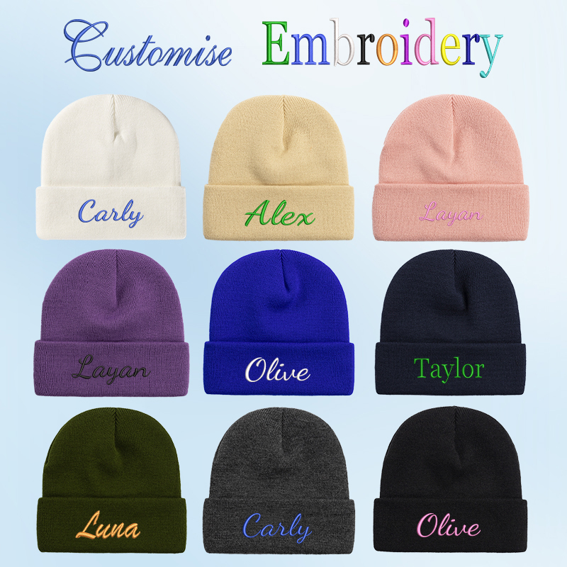 Cycling Gear To Keep You Warm - Personalización bordada, color sólido, gorro de