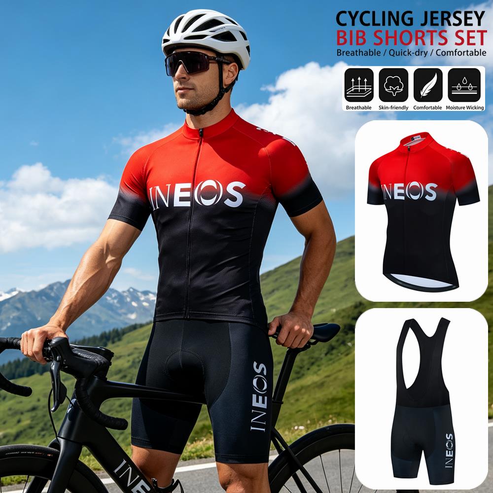 Cycling Bib Shorts - Ropa de Ciclismo INEOS 2026, Manga
