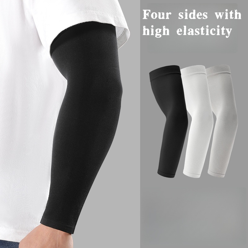 Cycling Gear For Men - 2 Mangas Protectoras de Seda Fría