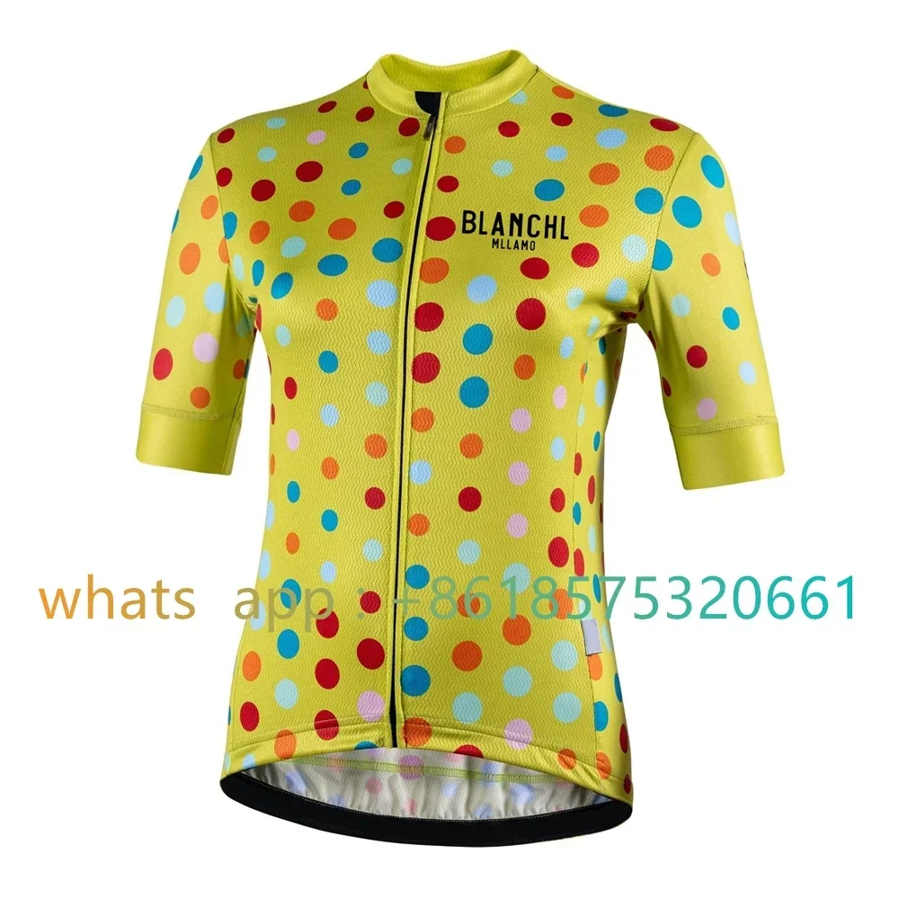 Cycling Gear Italy - Conjuntos de Jersey de Ciclismo Blanchl