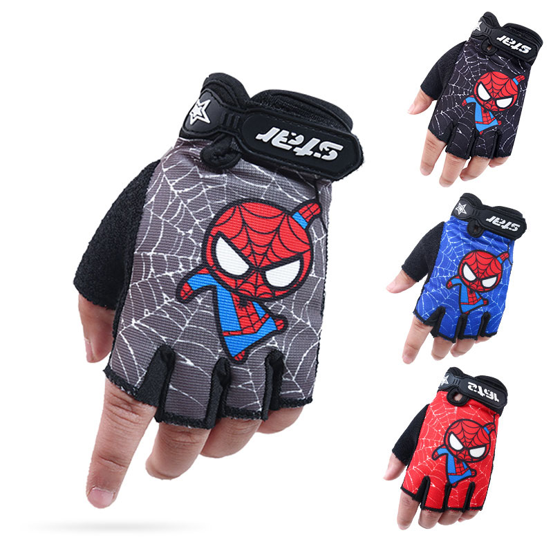 Cycling Gear Kids - Guantes de ciclismo elásticos antideslizantes para