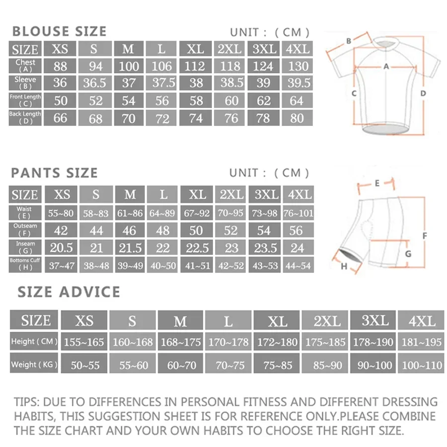 Conjunto de Jersey de Ciclismo - Cycling Gear Uae reseña y precio