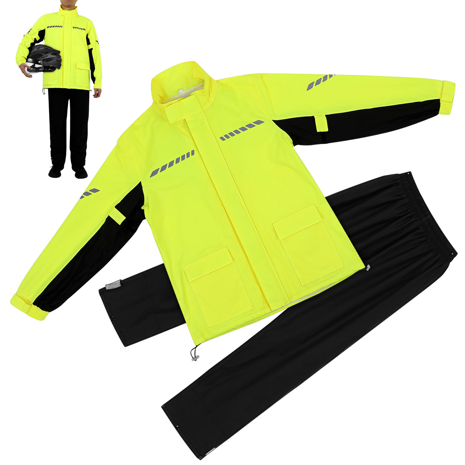 1 juego de ropa impermeable pa - Cycling Gear Pants reseña y precio